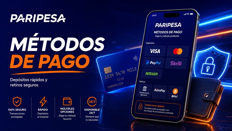 paripesa metodos de pago