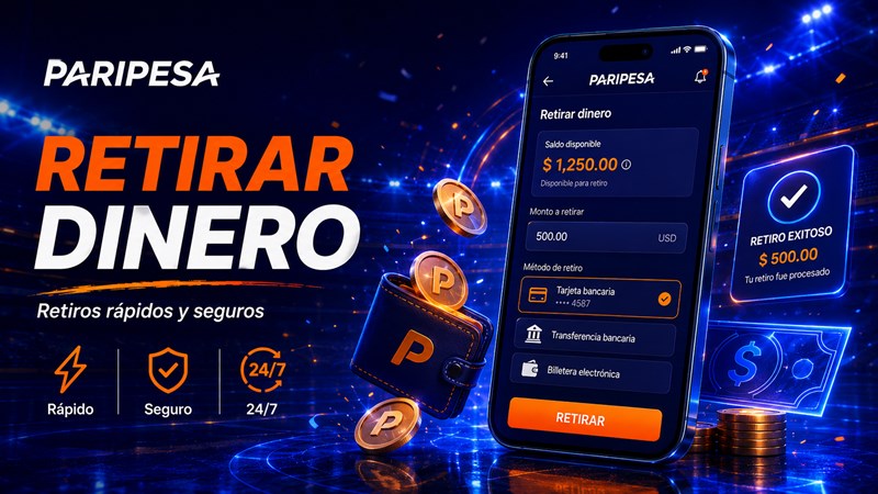 paripesa retirar dinero
